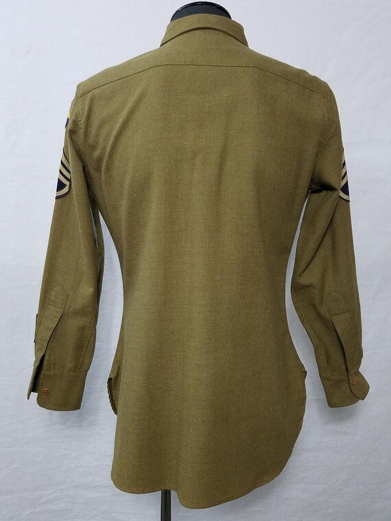 Vintage WWII U.S. Army Military Shirt Size S - image 2
