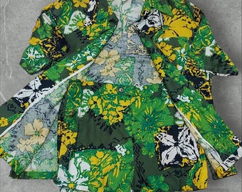 Vintage Jantzen Kona Kai-cabanaset jaren 70 maat L Tiki Pool Party VLV
