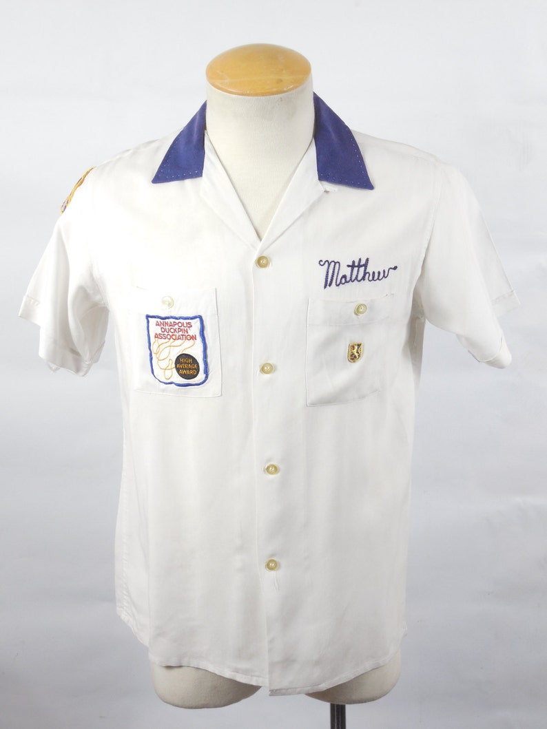 Vintage Nat Nast Bowling Shirt W/ Chain Stitching - Etsy