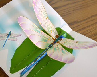 8 Embossed Dragonfly Die Cuts Any Colour//Card J.s Insects//Garden