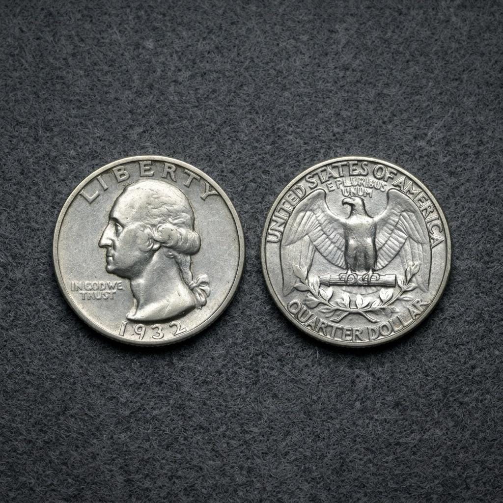 1932 quarter - Etsy 日本