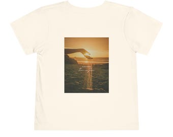 Faith Based Jesus uniseks T-shirt voor peuters | 35 mm grafisch shirt film zonsondergang | In de hoop dat er Jezus was | 100% katoen | Christelijk cadeau