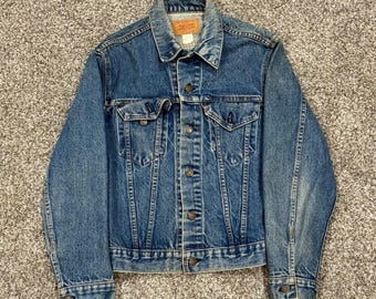 Vintage 70s Levis Type 3 Denim Trucker Jacket Mens 42(M) Made in USA 70505 0217