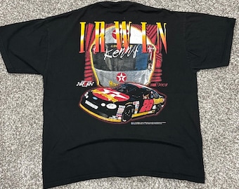Vintage 90s Kenny Irwin Jr NASCAR Shirt Mens XL Havoline Racing 28 Ford Taurus