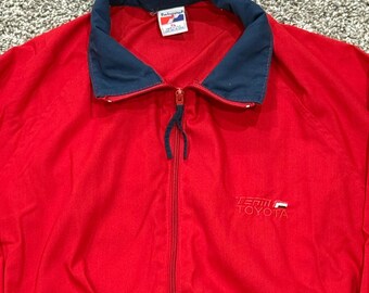 Vintage 90s Swingster Team Toyota Racing Jacket Windbreaker Mens XL Made in USA