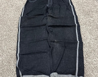 Vintage Platinum Boyz Baggy Jeans Striped Y2K Streetwear Wide Leg  Hip Hop 38x33