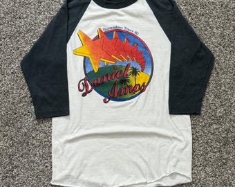 Vintage 1980 Daniel Amos Horrendous Tours Raglan Shirt Sport-T Stedman Mens S