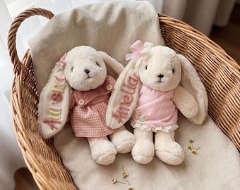Benutzerdefinierte Name Kaninchen Kuscheltier, Baby Mädchen Geschenk