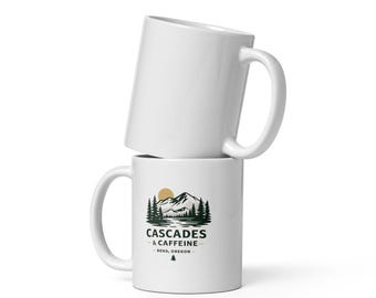 Cascades & Caffeine Coffee Mug