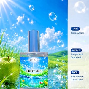 Perfume Frutiger Aero / Fragancia de manzana verde, bergamota y pomelo / Aroma fresco, afrutado y acuático de larga duración / Frutiger Aero / 30 ml imagen 2