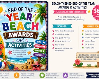 End of the Year Beach Activities and Awards