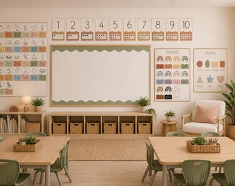 Boho Themed Classroom Decor Set