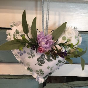 Eucalyptus leaf garden heart/ garden flower heart