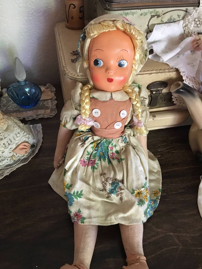 1920s vintage poland doll/ vintage dolls/ mid century dolls Etsy
