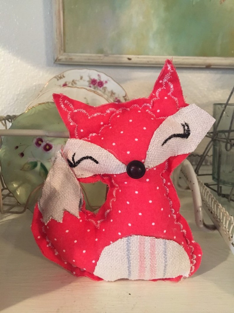 Red Fox Stuffed Animal/ Woodland Red Fox/ Sleeping Fox Etsy