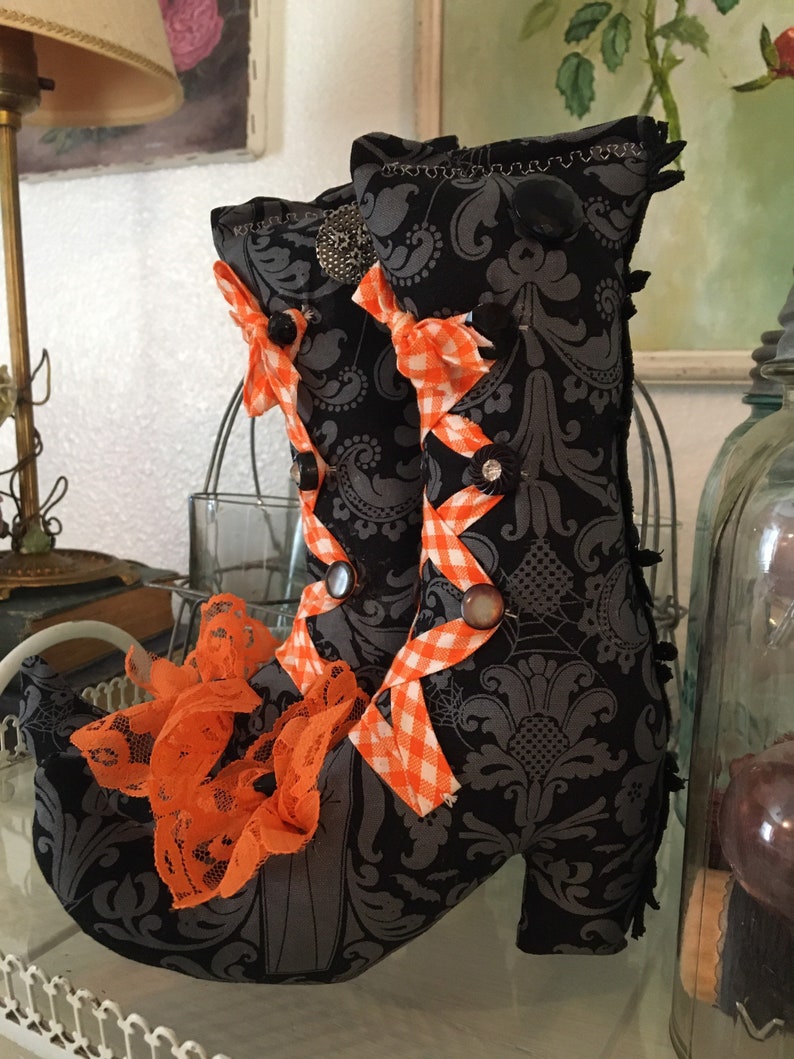 Halloween witch boots decor/ witch boots decoration Etsy