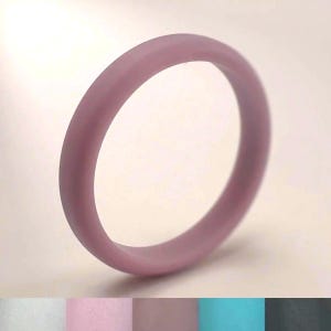 Slim Silicone Wedding Band, 3mm Court Profile, Active Wear Ring