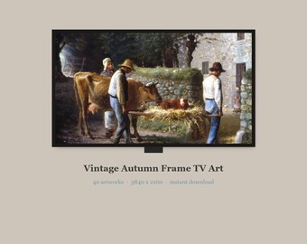 Vintage Autumn Landscapes Frame TV Art, Cozy Fall Decor, 4K (Digital Download)