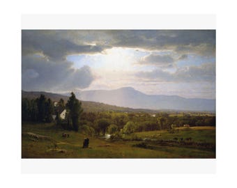 George Inness Catskill Mountains Print, Vintage Landscape Wall Art, Museum Reproduction Poster