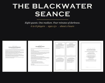 Murder Mystery Party Game for 6-8 Players, Printable 1920s Seance Dinner Party Kit, Halloween Game Night, Digital PDF