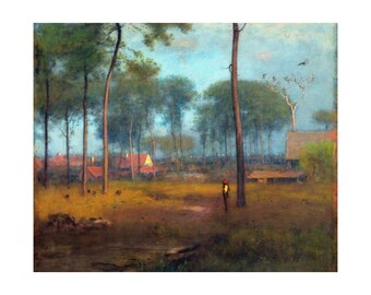 George Inness Early Morning Tarpon Springs Print, Vintage Landscape Wall Art