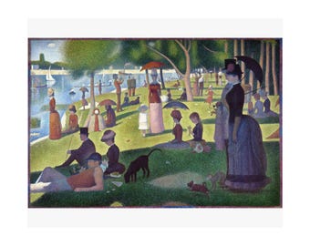Georges Seurat A Sunday on La Grande Jatte Print – Vintage Wall Art Poster