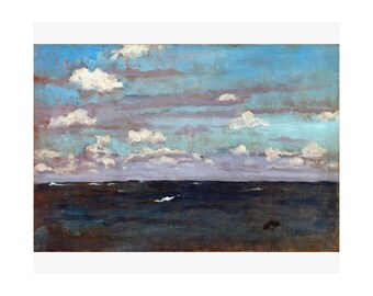 Violet and Silver Deep Sea Print – James McNeill Whistler Vintage Art Poster