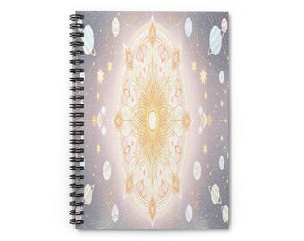 Kawaii Galaxy Spiral Notebook, Pastel Space Stars & Planets, Dreamy Cosmic Vibes for School
