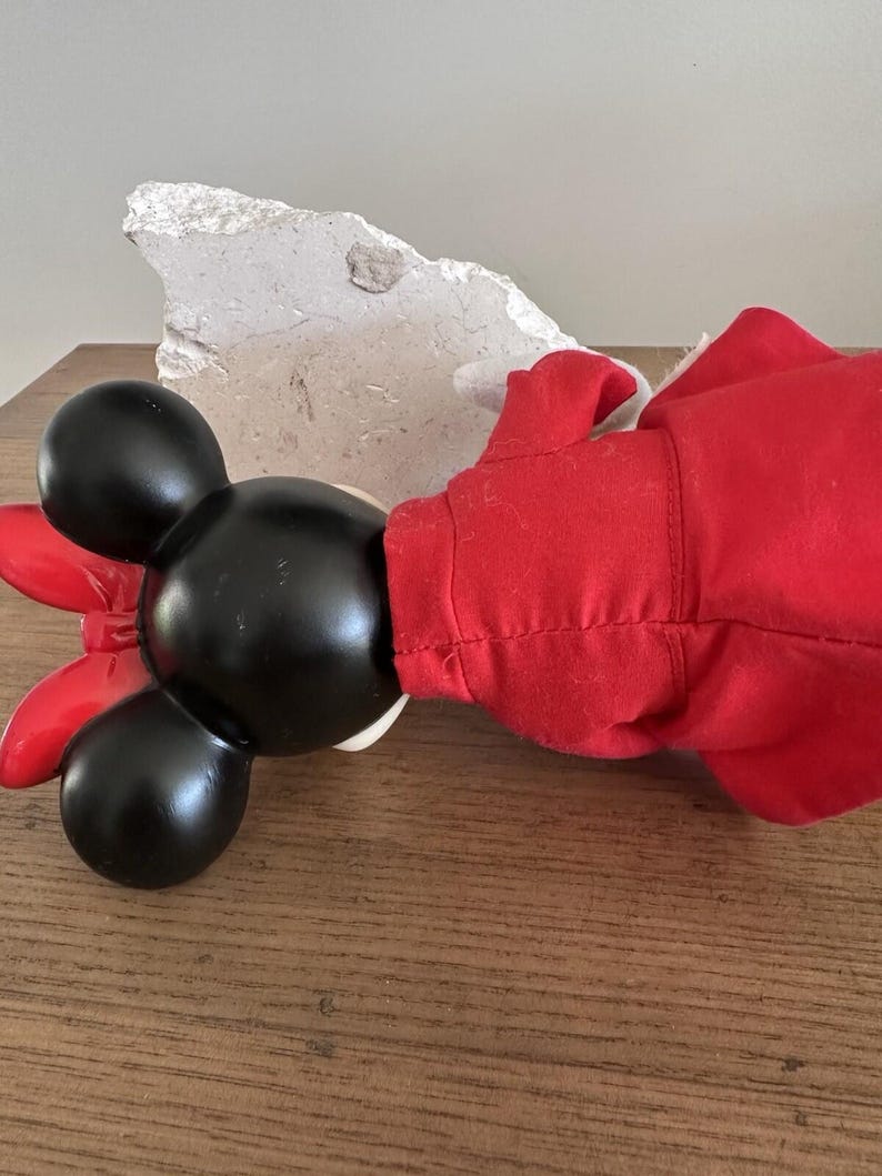Disney's Minnie Mouse soft plush toys with hard plastic head Vintage image 6