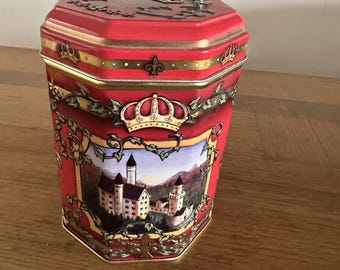 Scatola di latta musicale europea da collezione per biscotti, 2013 *musica funzionante*