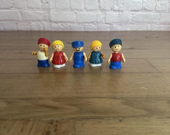 ヴィンテージ PLAYSKOOL Lil Playmates プレイセット用フィギュア詰め合わせ 5体セット 80年代