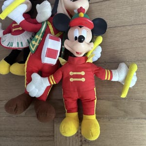 Vintage 90's Disney Marching Band Mickey Mouse Goofy Minnie Bundle Plush image 5