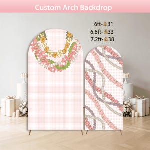 Puakenikeni Flower Arch Backdrop Cover Hawaii Tropical Wedding Bridal Shower Birthday Party
