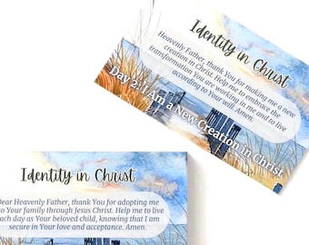 30 Printable Devotional Prayer Cards: Identity in Christ Daily Reminders (PDF Download)