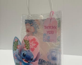 Stitch Party Favor Bags | Personalized Clear Treat Bags