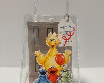 Sesame Street Favor Bag Personalized Birthday Party Favor Bag