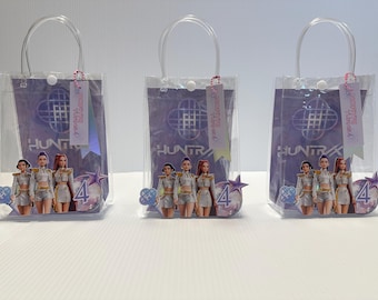 K-Pop Demon Hunters Personalized Favor Box-Bags Huntrix Theme