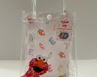 Elmo Personalized Party Favor Bag Sesame Street Birthday Goodie Bag