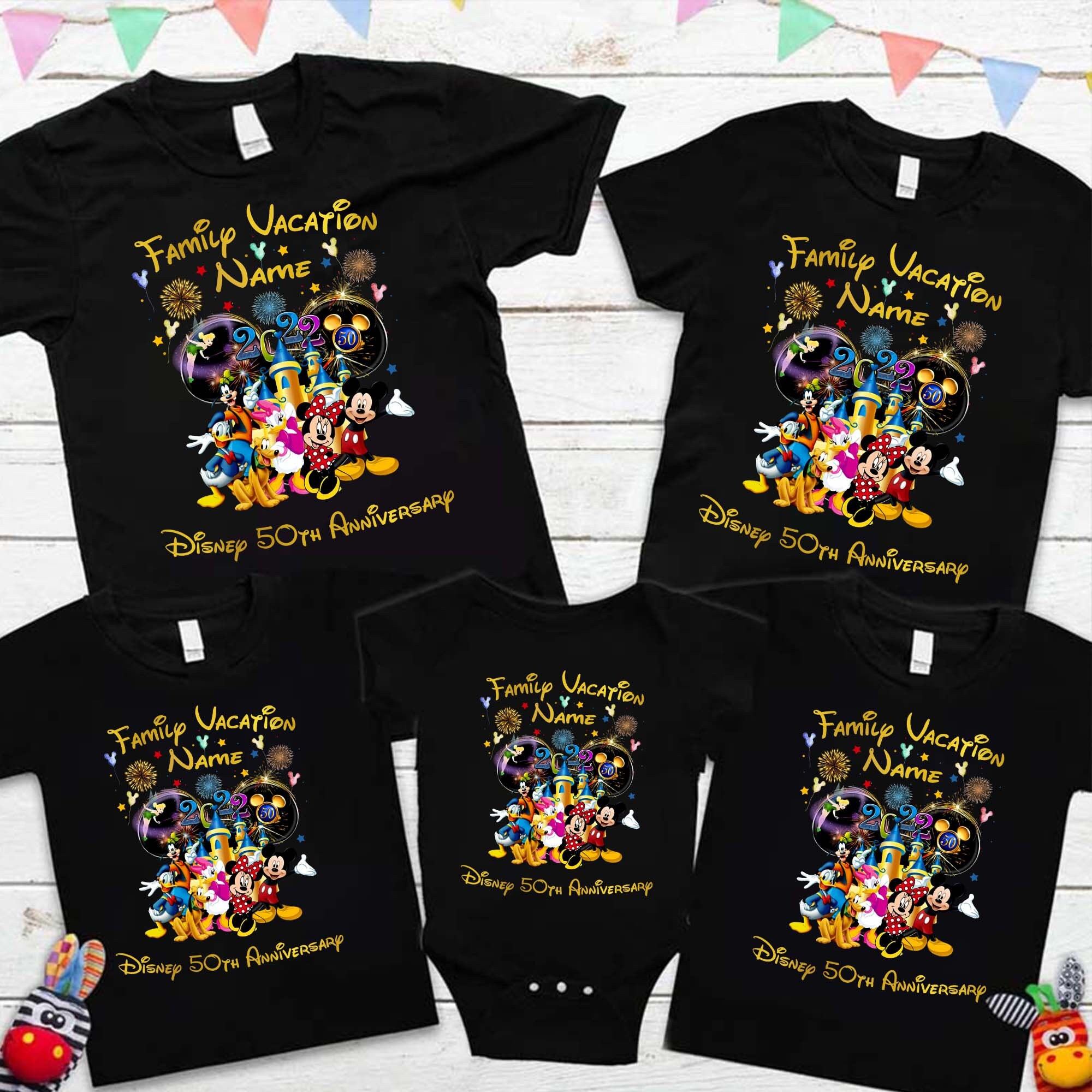 Discover Custom Disney Family Vacation Shirts, Disney 50th Anniversary, Walt Disney Matching Shirts, Disney Family 2022, Disney Trip 2022, Family Tee