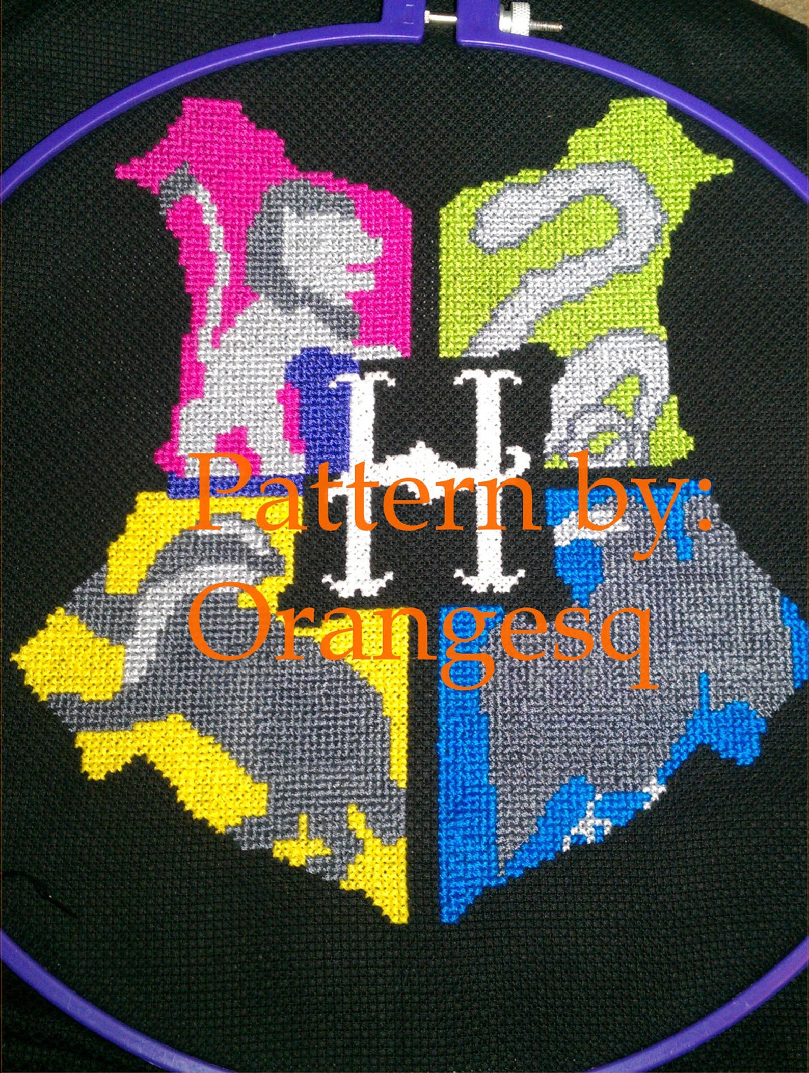 Hogwarts Crest Cross Stitch Pattern - Etsy