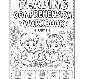 Libro de comprensión lectora para niños de 6 a 8 años, cuaderno de ejercicios de primer grado.