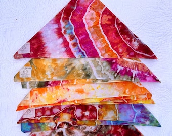 Anpassad Tie Dye Bandana Geode Style Handgjord 100% Bomull