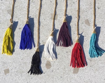 Beaded Tassel Necklace