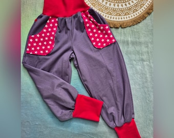 Handmade Harem Pants with Star Pockets – Stretchy Everyday Wear