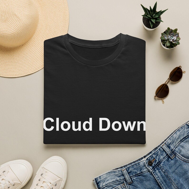 Cloud Down: Funny Coding Tee image 2