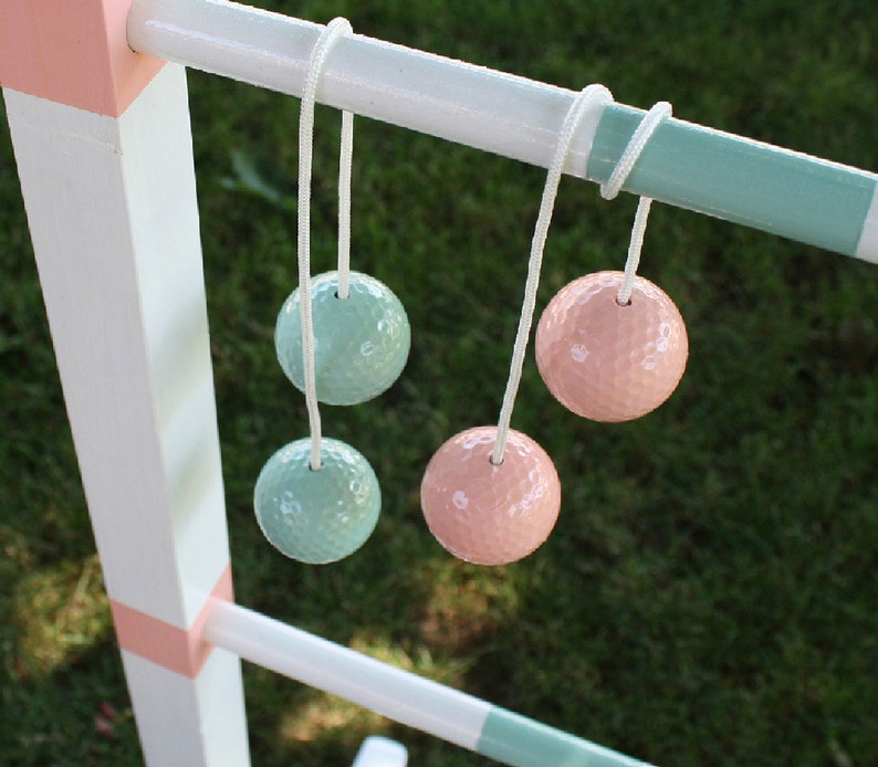 Ladder Ball Bola Ball Sets Custom colors for Weddings or Sports teams. With or without Logos & Monograms Ladders not included image 2