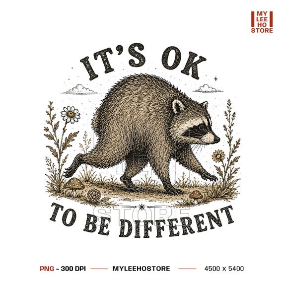 Jimothy PNG, Jimothy from Seattle It’s OK to Be Different Raccoon Png, Jimothy The Raccoon Meme Digital Download