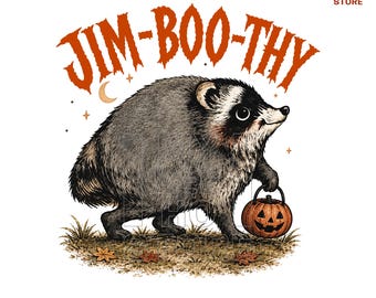 Halloween Jimothy Raccoon Jim-Boo-Thy PNG, Jimothy Raccoon PNG, Trash Panda Ghost Meme Halloween Spooky Season Clipart (Digital Download)