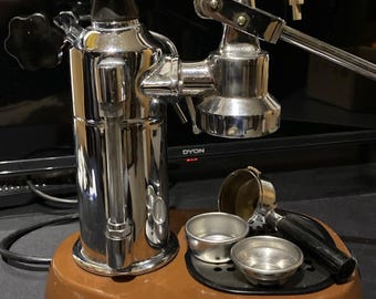 La Pavoni Europicola Espresso Machine - Hand Lever, Stainless Steel, 1L, Vintage Coffee Maker