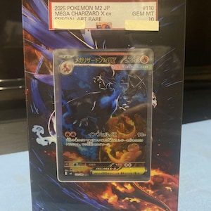 Charizard X EX PSA 10 Card - Japanese Pokémon Expansion Pack 110/080 - Mint Cond. for collectors image 1